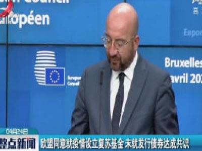 欧盟同意就疫情设立复苏基金 未就发行债券达成共识