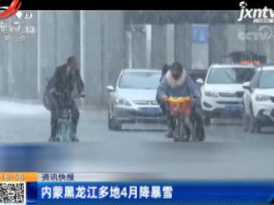 内蒙黑龙江多地4月降暴雪