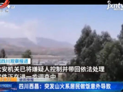 四川西昌：突发山火系居民做饭意外导致