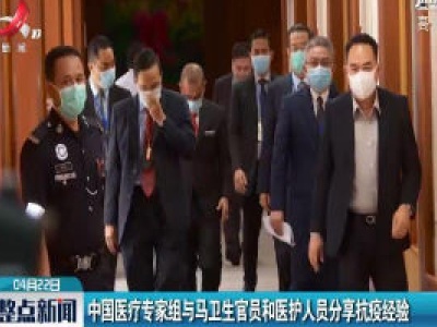 中国医疗专家组与马卫生官员和医护人员分享抗疫经验