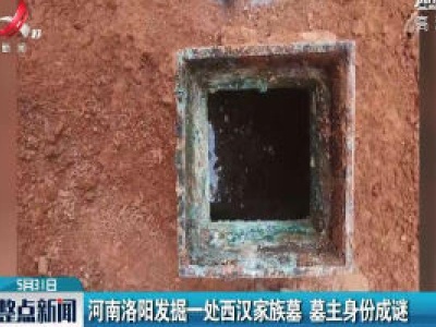 河南洛阳发掘一处西汉家族墓 墓主身份成迷