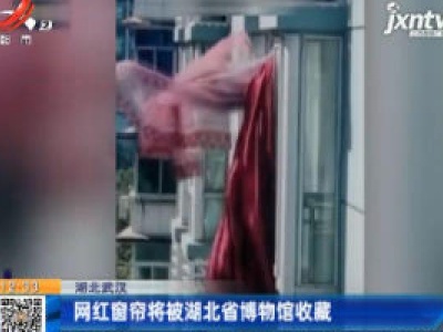 湖北武汉：网红窗帘将被湖北省博物馆收藏