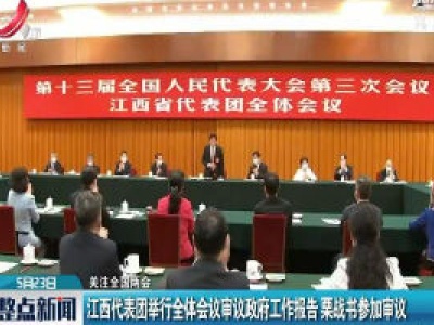 关注全国两会：江西代表团举行全体会议审议政府工作报告 栗战书参加审议