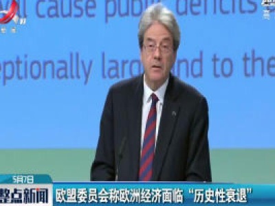 欧盟委员会称欧洲经济面临“历史性衰退”