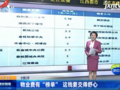 【2视评】物业费有“榜单” 这钱要交得舒心