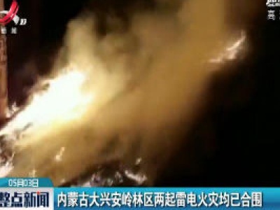 内蒙古大兴安岭林区两起雷电火灾均已合围