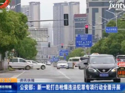 公安部：新一轮打击枪爆违法犯罪专项行动全面开展