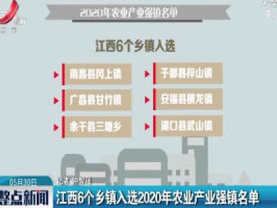 江西6个乡镇入选2020年农业产业强镇名单