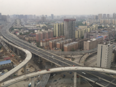 南昌洪都大道建筑立面改造工程进入完工倒计时