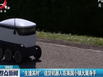 “生逢其时” 送货机器人在英国小镇大展身手