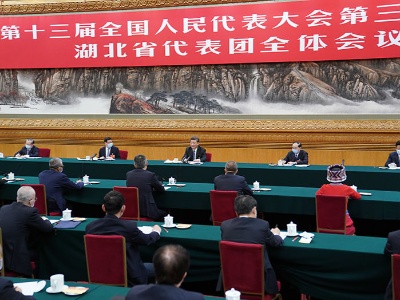习近平在参加湖北代表团审议时强调 整体谋划系统重塑全面提升 织牢织密公共卫生防护网