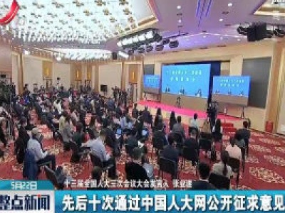 【关注全国两会】民法典草案共7编 累计征求意见建议超百万