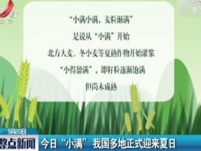 5月20日“小满” 我国多地正式迎来夏日
