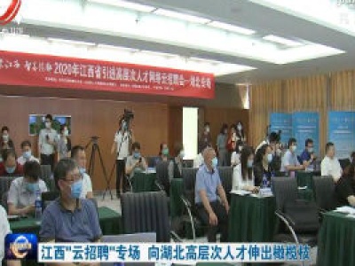 江西“云招聘”专场 向湖北高层次人才伸出橄榄枝