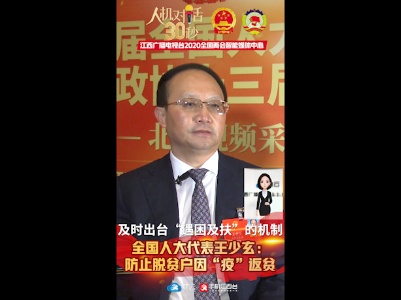 全国人大代表王少玄：防止脱贫户因“疫”返贫