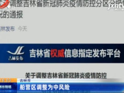 吉林：船营区调整为中风险