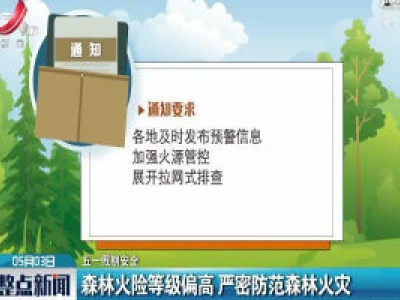 【五一假期安全】江西：森林火险等级偏高 严密防范森林火灾