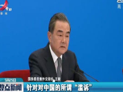 【关注全国两会】王毅：所谓针对中国的“滥诉”是“三无产品”