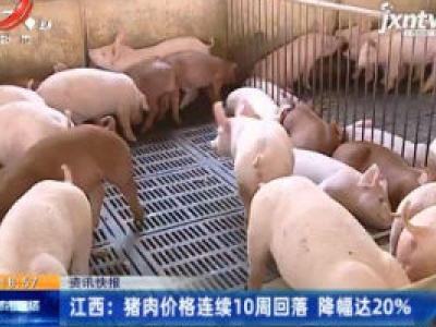 江西：猪肉价格连续10周回落 降幅达20%