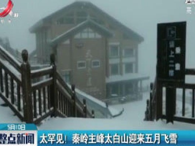 太罕见！ 秦岭主峰太白山迎来五月飞雪