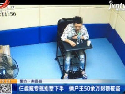 南昌县：仨蟊贼专挑别墅下手 俩户主50余万财物被盗