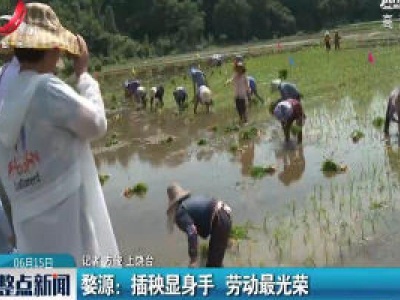 婺源：插秧显身手 劳动最光荣