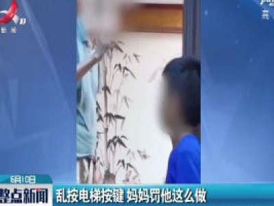 广东：乱按电梯按键 妈妈罚他这么做