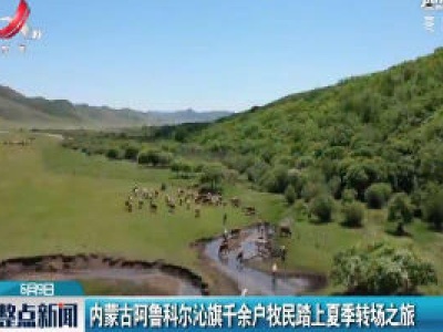 内蒙古阿鲁科尔沁旗千余户牧民踏上夏季转场之旅