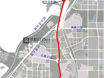 南昌枫生快速路这一段将改造 双向四车道变六车道