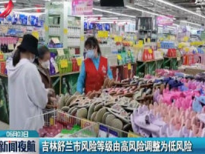吉林舒兰市风险等级由高风险调整为低风险