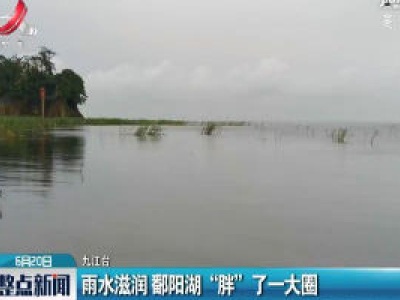 九江：雨水滋润 鄱阳湖“胖”了一大圈