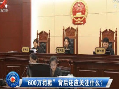 社会传真20200604 “600万罚款”背后还应关注什么？
