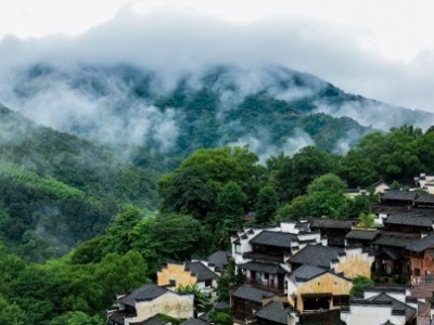 江西婺源篁岭雨后初霁如画卷