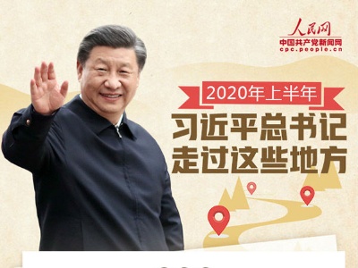 图解：2020年上半年习近平总书记走过这些地方