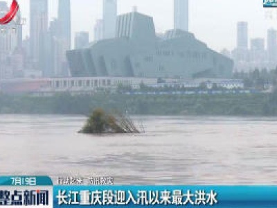 【行动起来 防汛救灾】长江重庆段迎入汛以来最大洪水