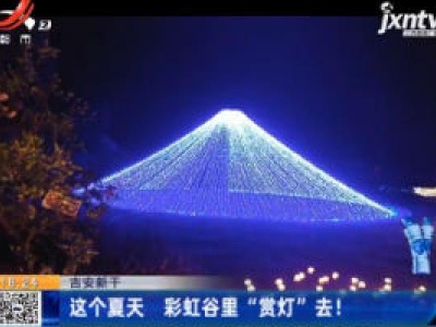 吉安新干：这个夏天 彩虹谷里“赏灯
