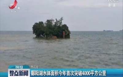 九江：鄱阳湖水体面积2020年首次突破4000平方公里