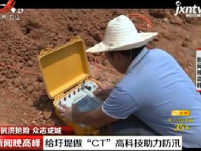 【抗洪抢险 众志成城】九江：给圩堤做“CT” 高科技助力防汛