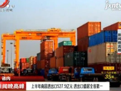 2020年上半年南昌进出527.5亿元 进出口值居全省第一