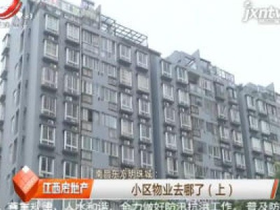 南昌东方明珠城：小区物业去哪了（上）