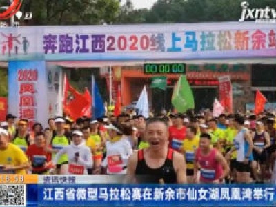 江西省微型马拉松赛在新余市仙女湖凤凰湾举行