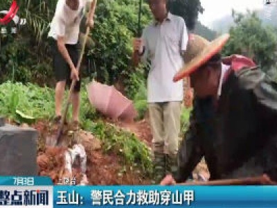 玉山：警民合力救助穿山甲