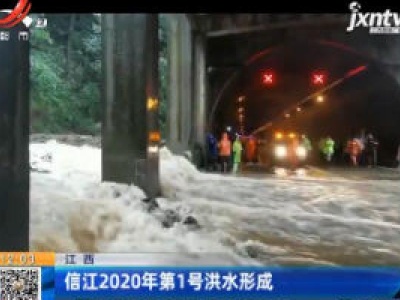 江西：信江2020年第1号洪水形成