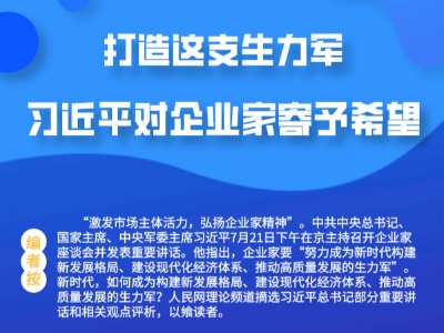 图解：打造这支生力军 习近平对企业家寄予希望