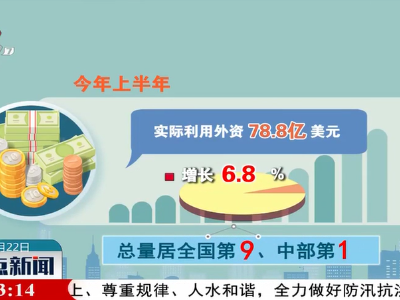 2020年上半年江西省商务经济多项关键指标居全国前列