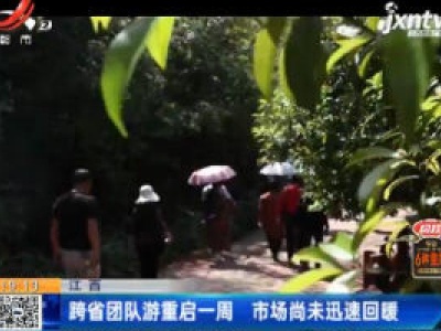 江西：跨省团队游重启一周 市场尚未迅速回暖