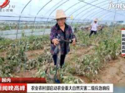 农业农村部启动农业重大自然灭害二级应急响应