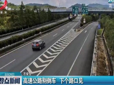 吉安：高速公路别倒车 下个路口见