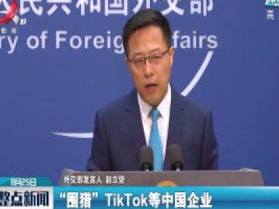 外交部：支持TikTok等相关企业拿起法律武器维护正当权益