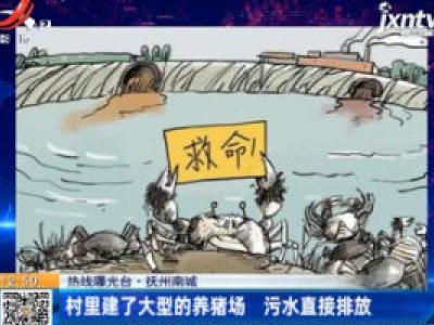【热线曝光台】抚州南城：村里建了大型的养猪场 污水直接排放